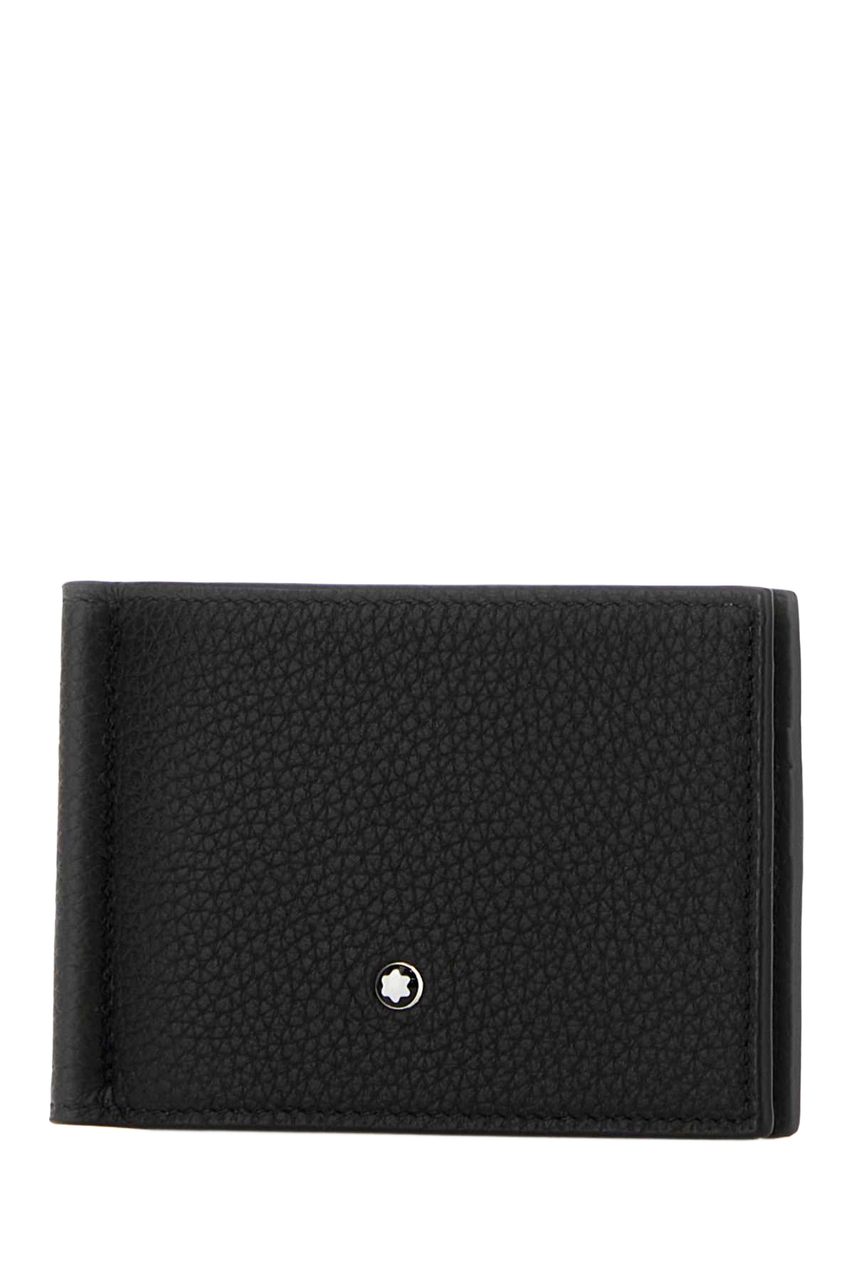 Black Leather Card Holder 000 Portafogli