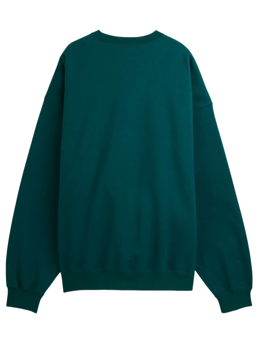 Sweatshirt With Logo Green Cotton Recycled Polyester Sweatshirts