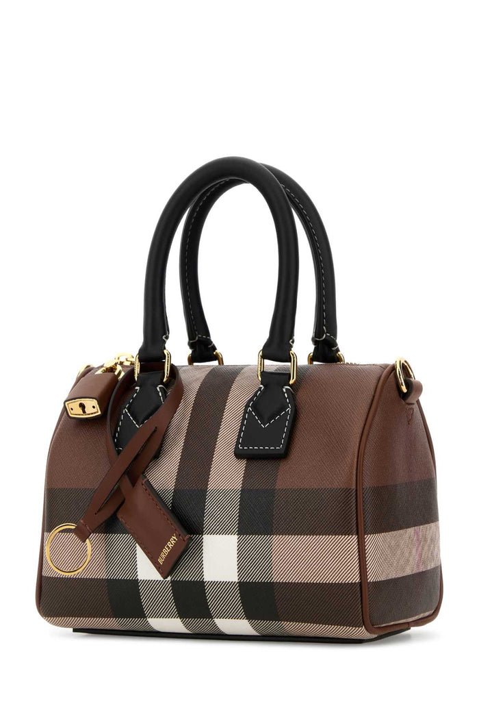 Darkbirchbrown Polyurethane Polyester Cotton Borse A Mano