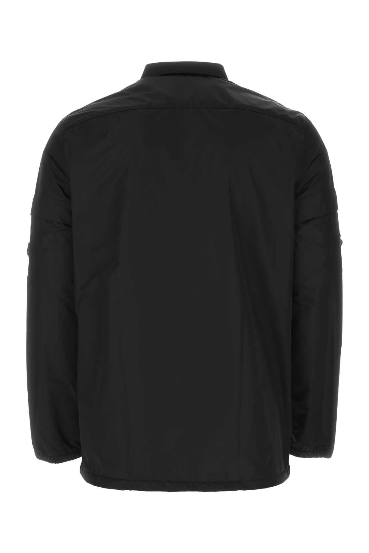 Black Polyester Shirt 001 Exterior: Camicie