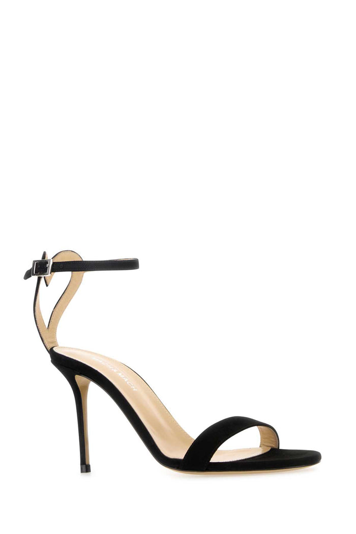 Black Suede Sandals Sandali