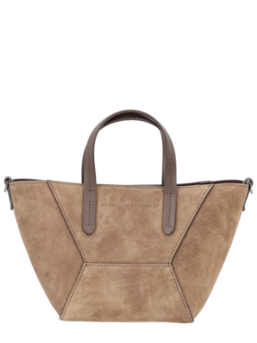 Bc Duo Mini Bag Brown Leather Handbags