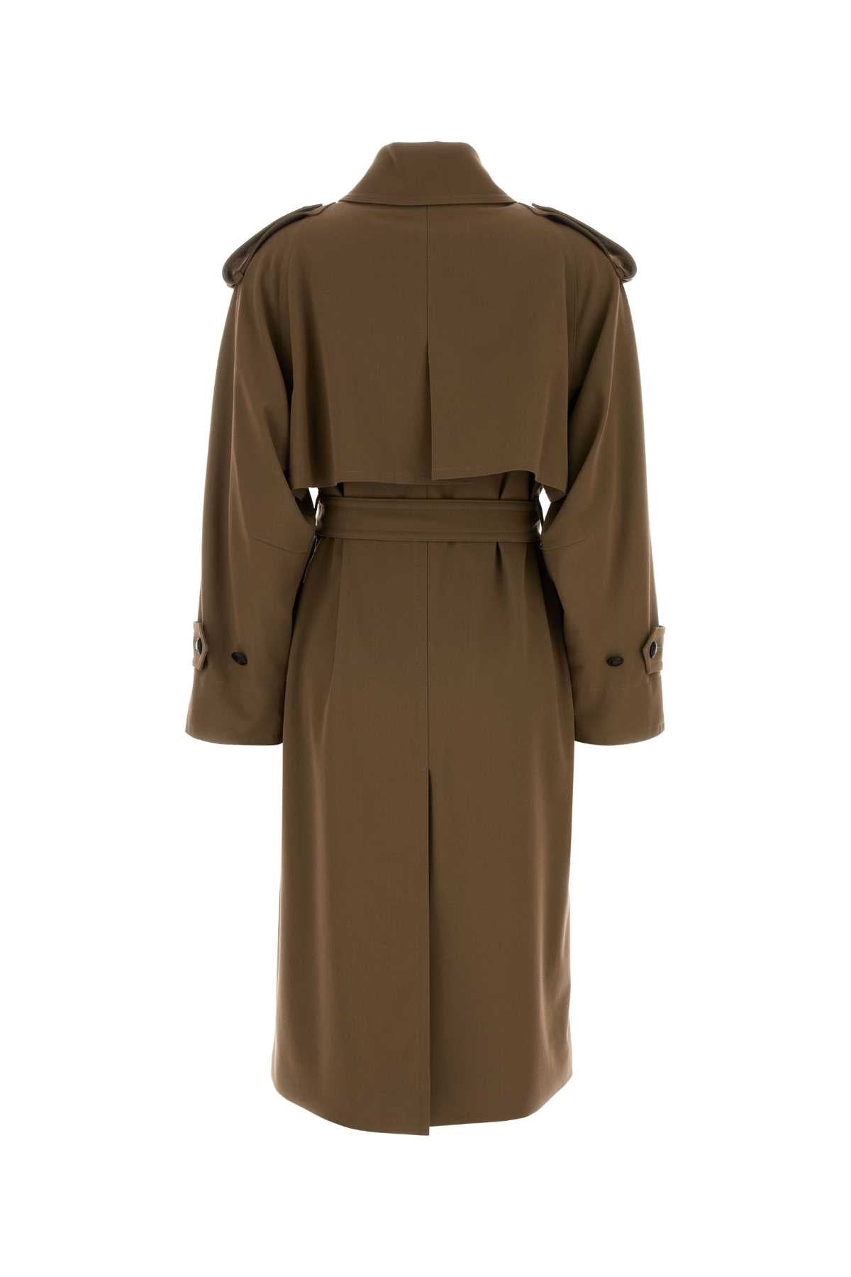 Brow Wool Certo Trench Coat Marrone Giubbini