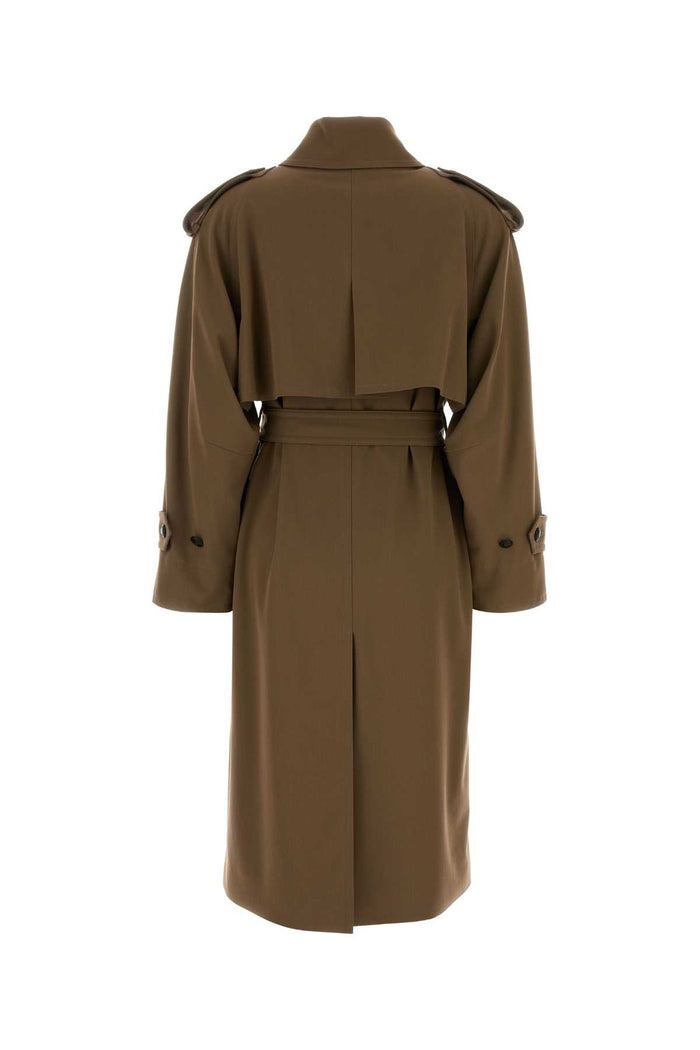 Brow Wool Certo Trench Coat Marrone Giubbini