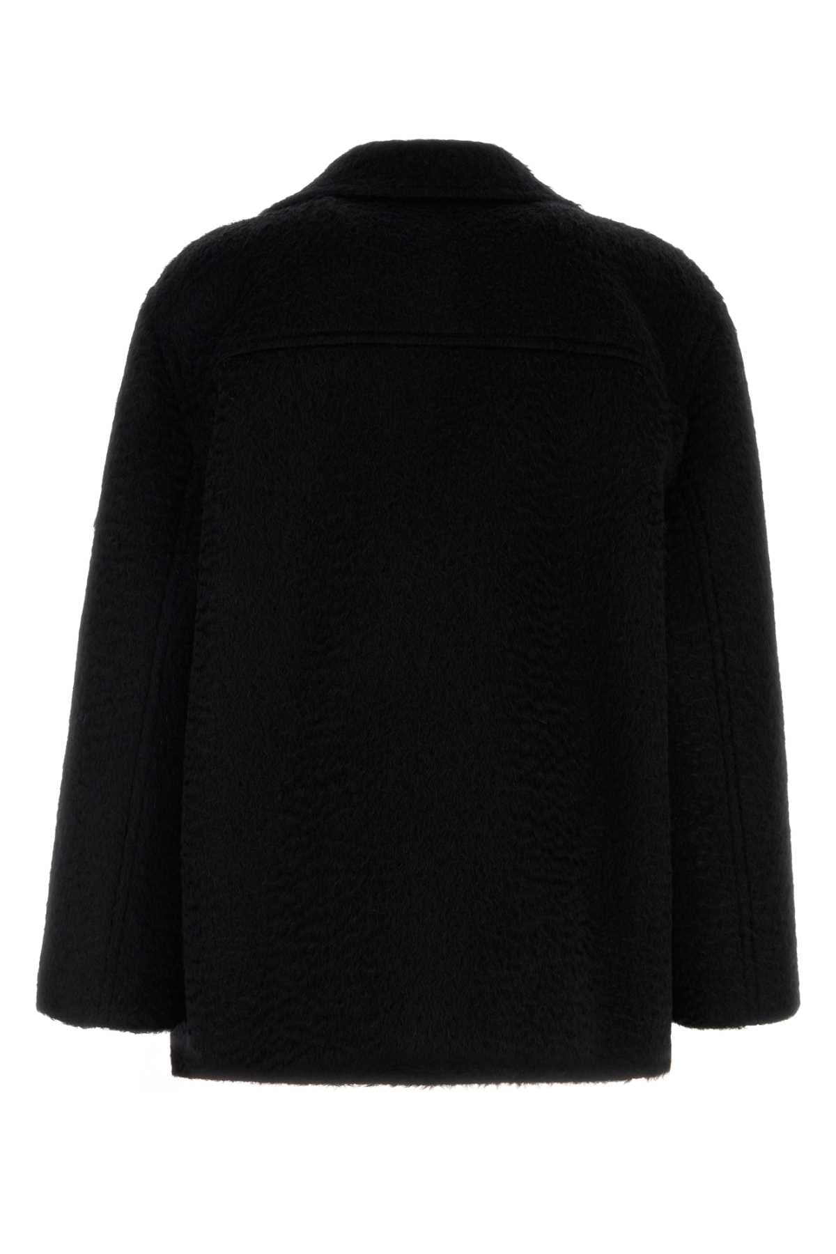 5v0cjm39ah4 0no Nero Exterior: Mohair Virgin Wool Cappotti