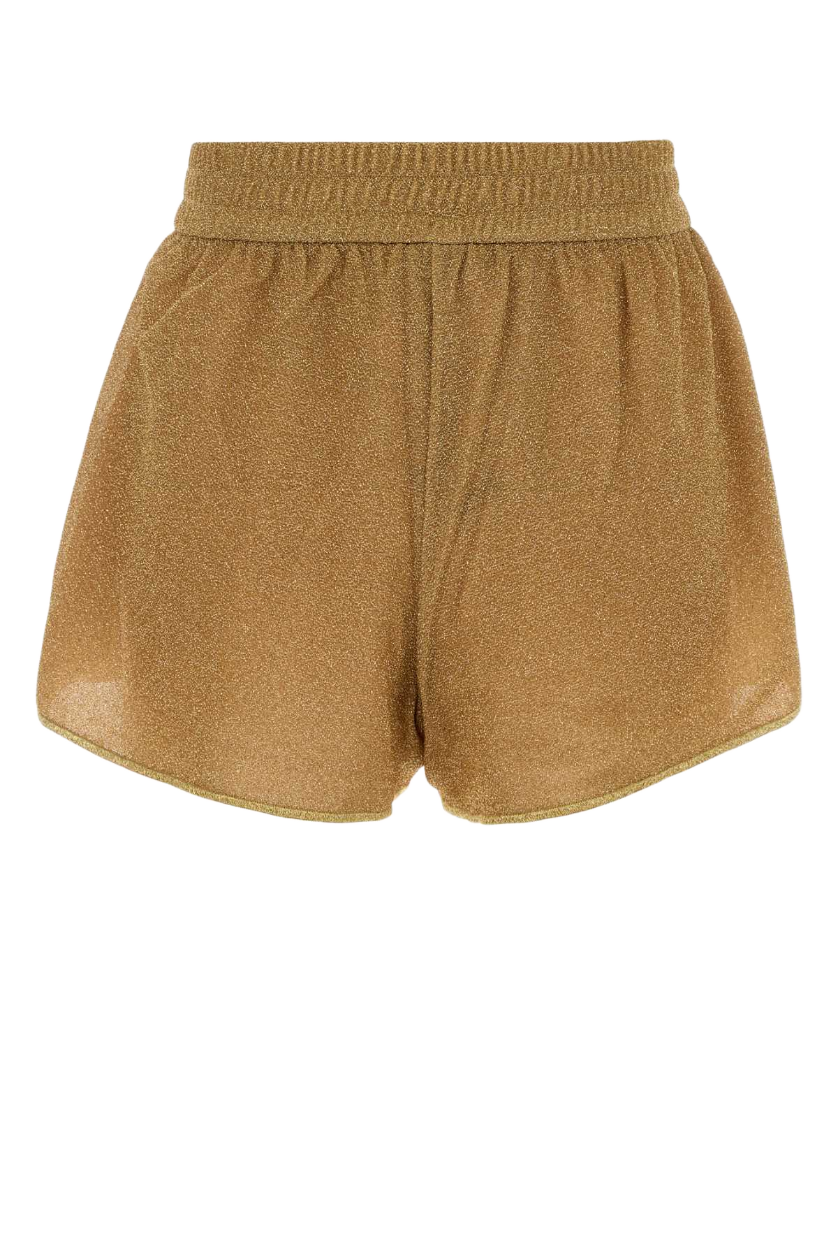 Gold Nylon Blend Shorts Costumi Da Bagno