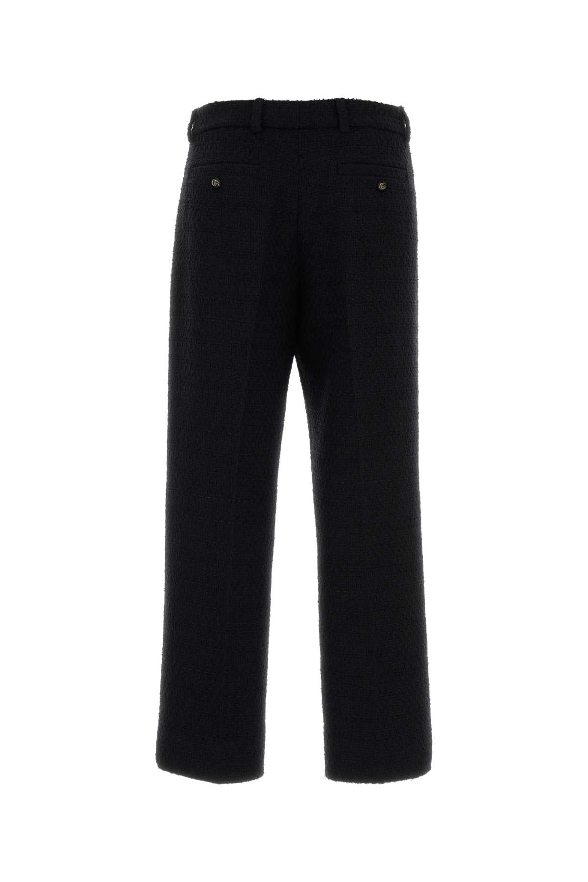 Black Boucle Pant Pantaloni