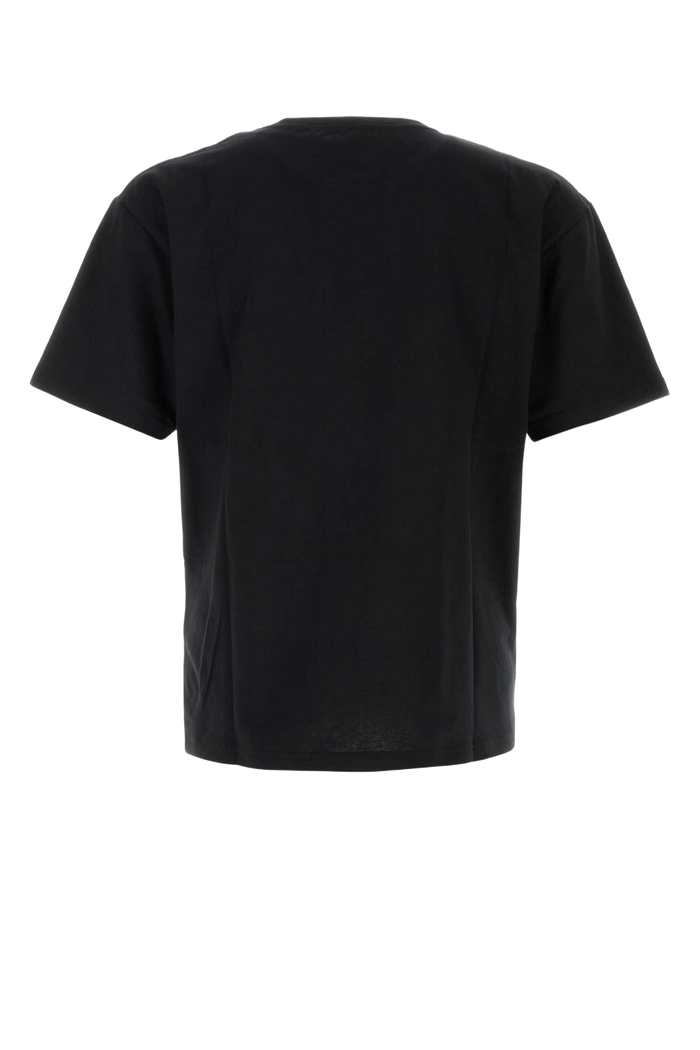 Black Cotton T-Shirt Neroburro Exterior