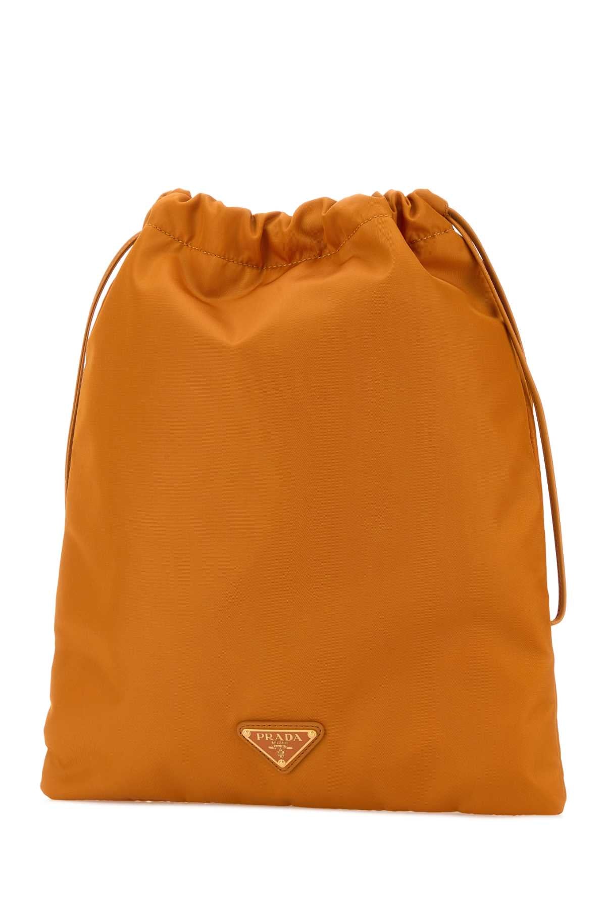 Orange Fabric Pouch Ambra Beauty