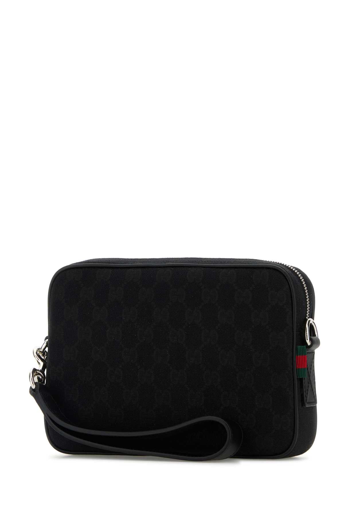 Black Gg Fabric Clutch Blkblkblkvr Borse A Tracolla