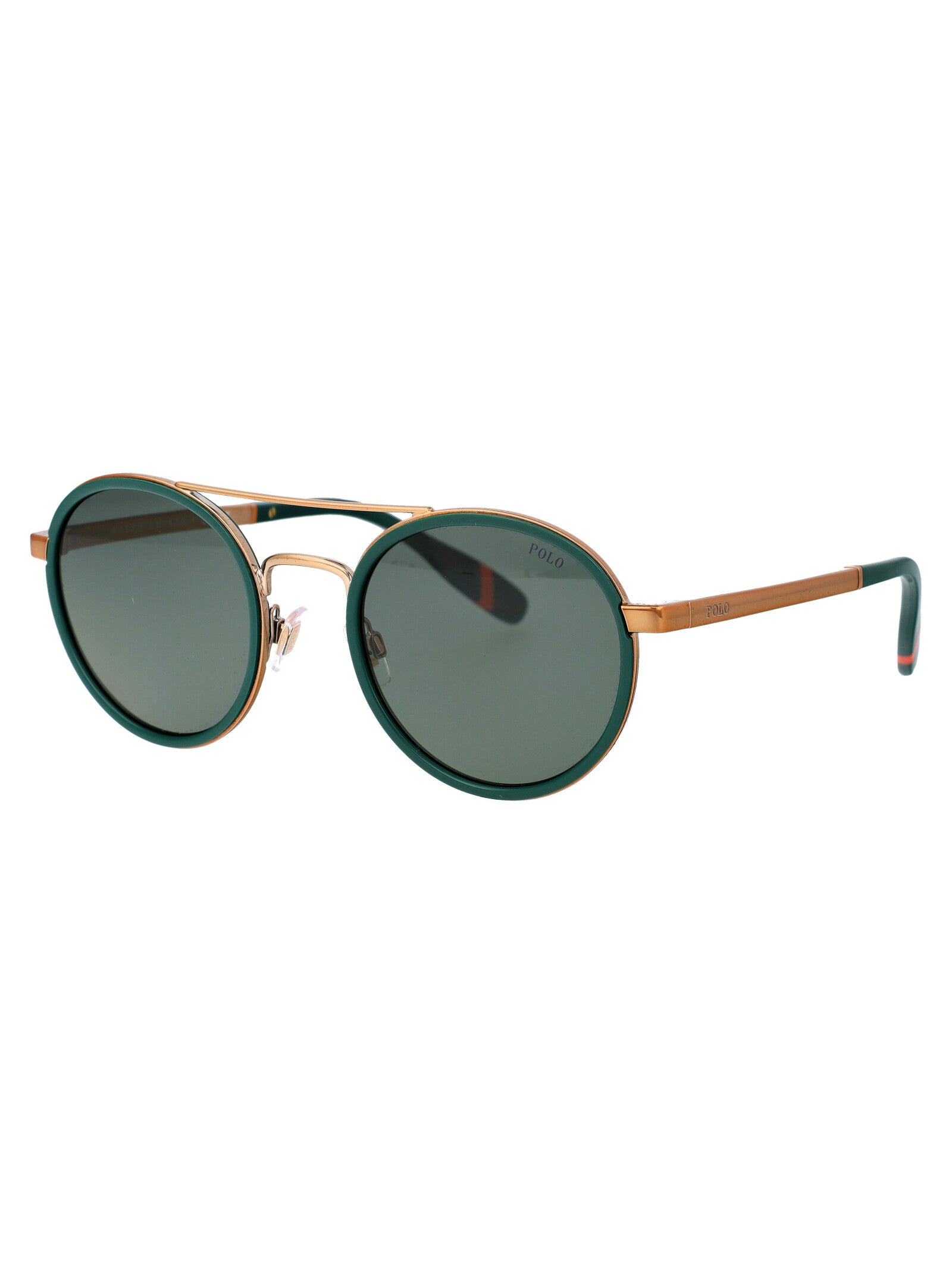 0ph3150 944971 Green/antique Gold Metal Sunglasses
