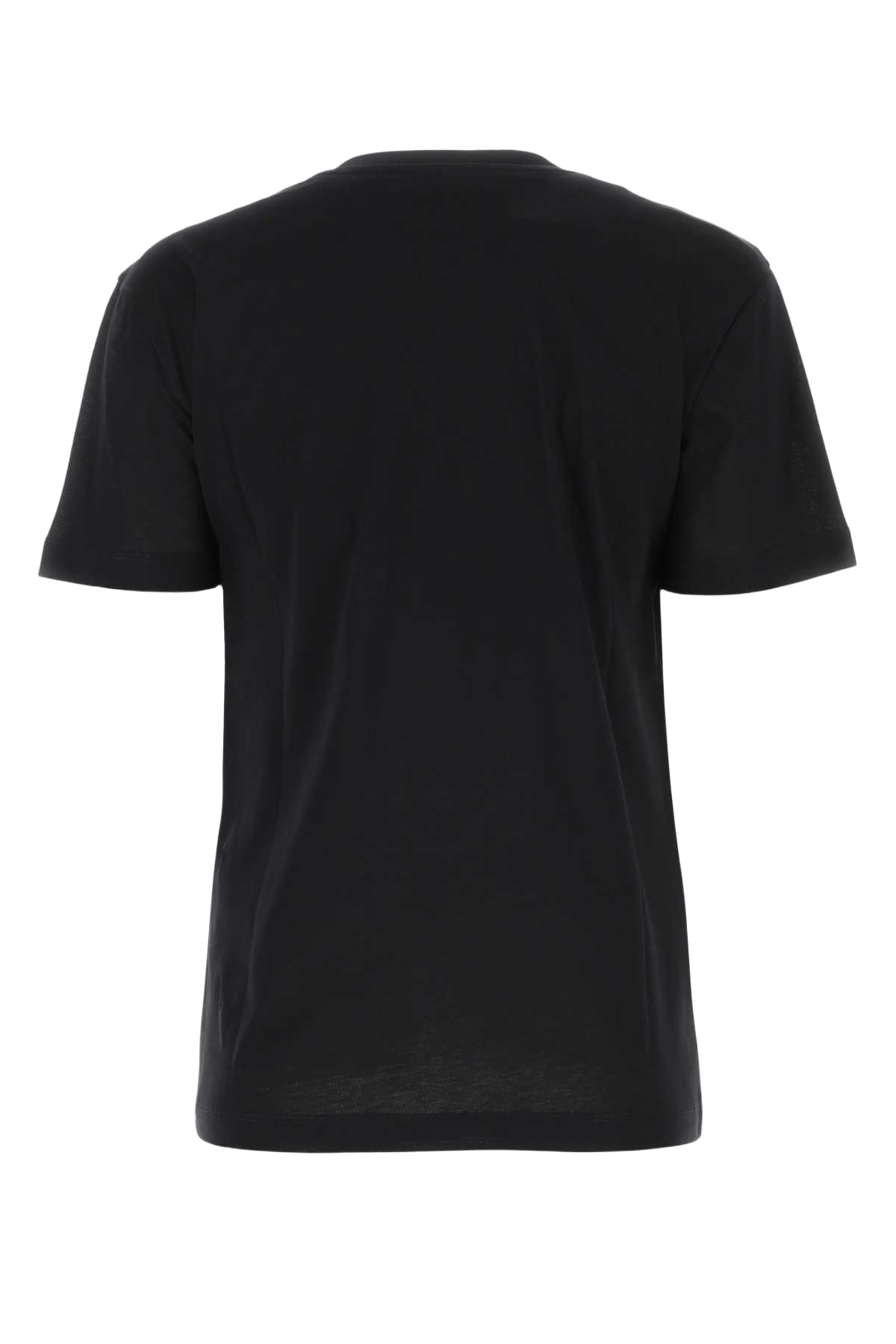 Black Cotton T-Shirt 999b Self()