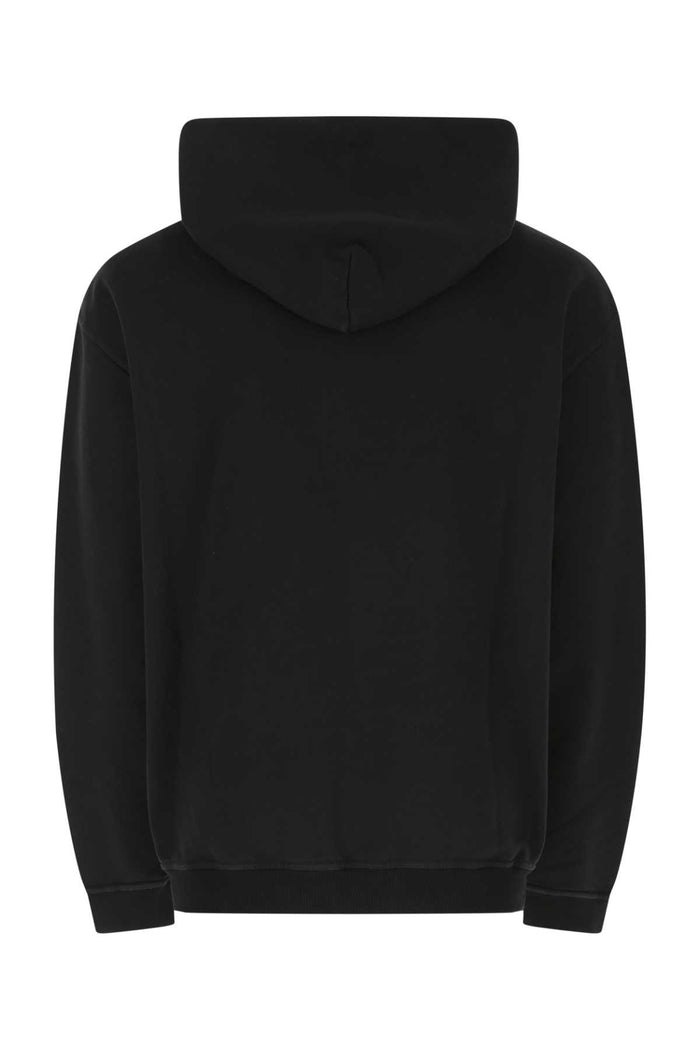 Black Cotton Oversize Sweatshirt 962 Felpe