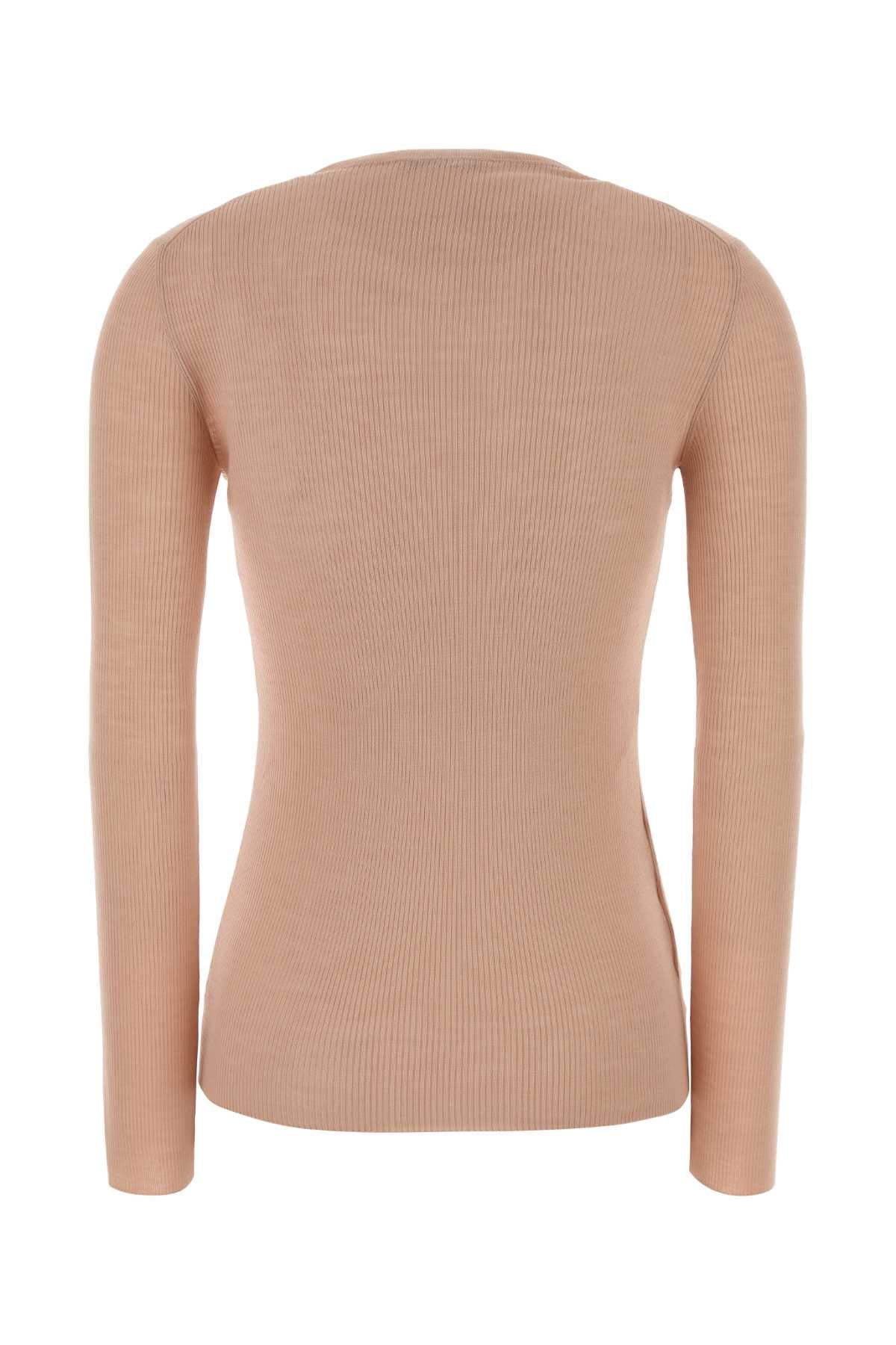Pink Wool Sweater Alabastro Exterior: Virgin Maglieria