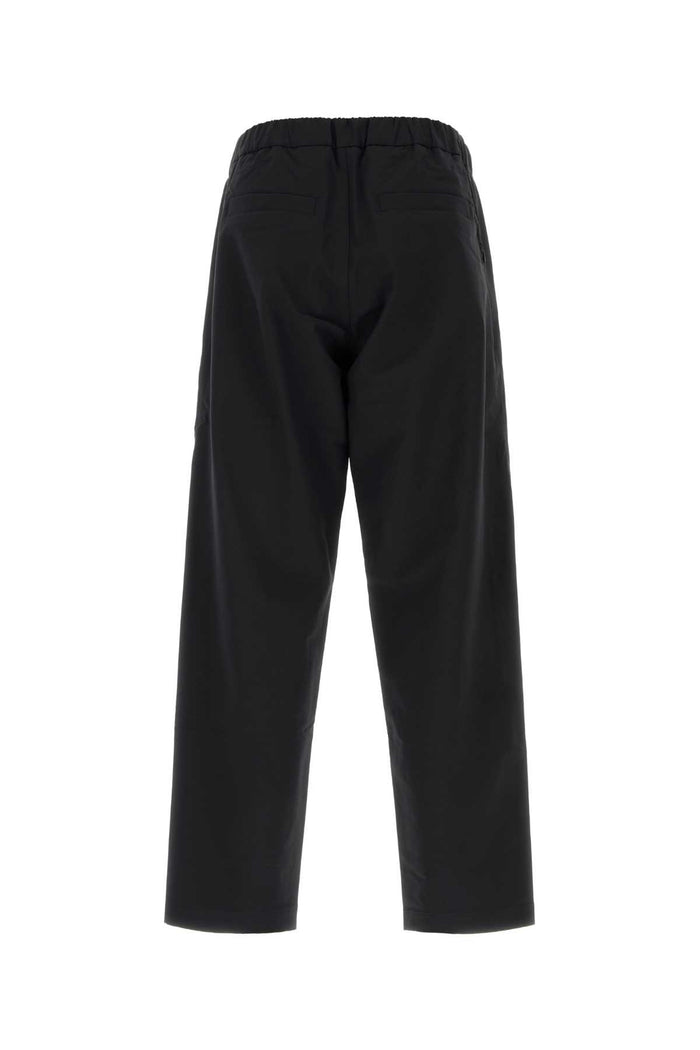 Black Nylon Blend Pant Nero Pantaloni