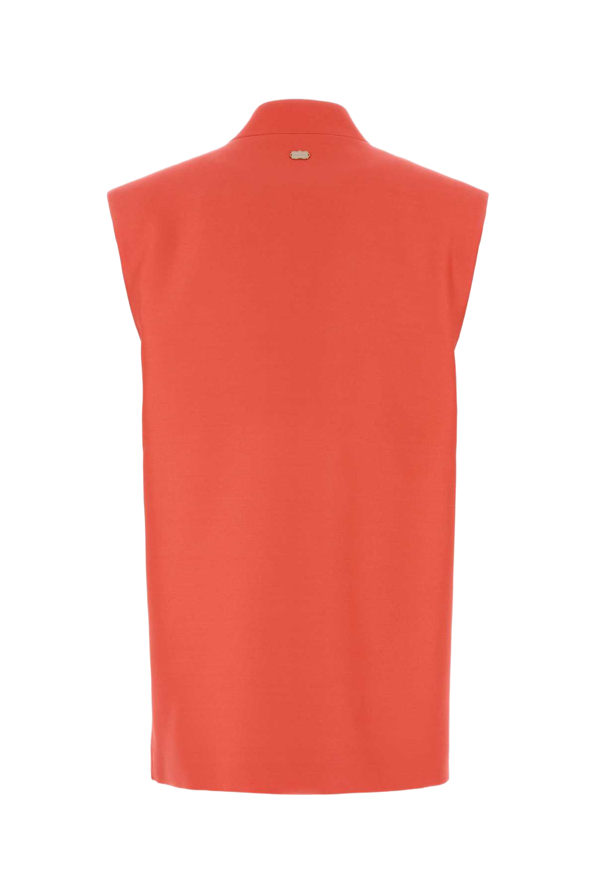 Coral Wool Blend Vest Lightredsunset Giacche E Gilet