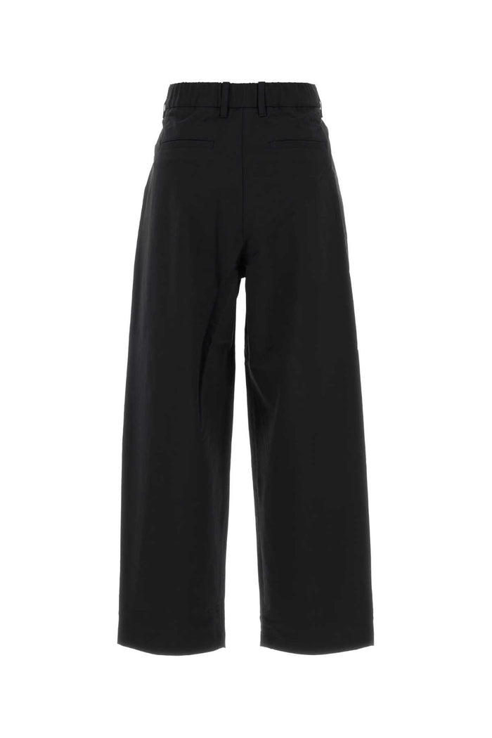 Black Stretch Nylon Blend Pant Nero Pantaloni