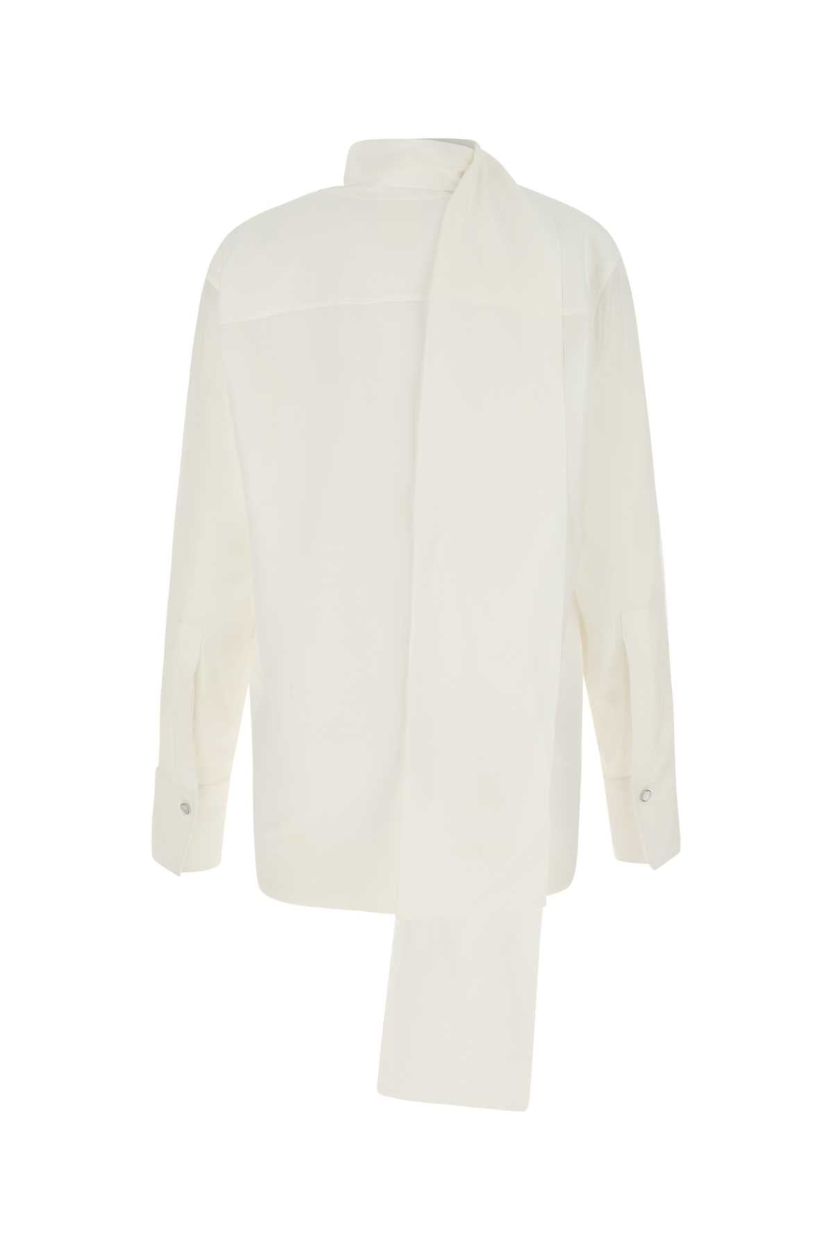 White Crepe Blouse 130 Exterior: Silk Maglie