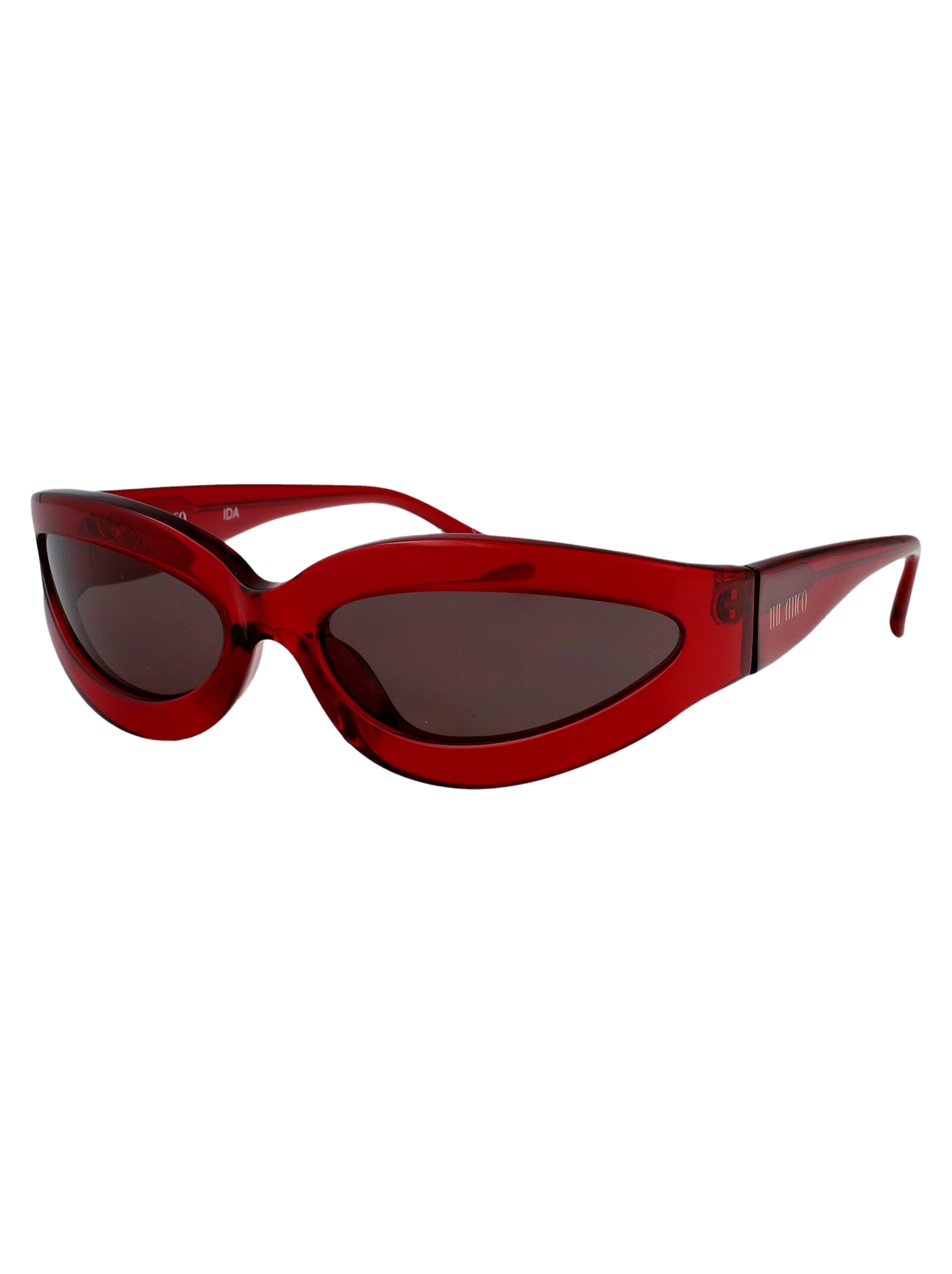 Attico56c2sun Red/yellowgold/brown Acetate Sunglasses