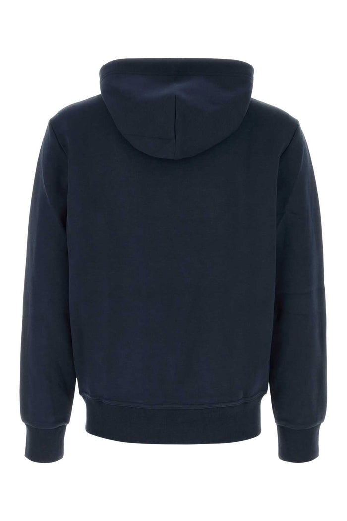 Navy Blue Cotton Blend Sweatshirt Aviatornavyc1730 Exterior: Polyester Felpe