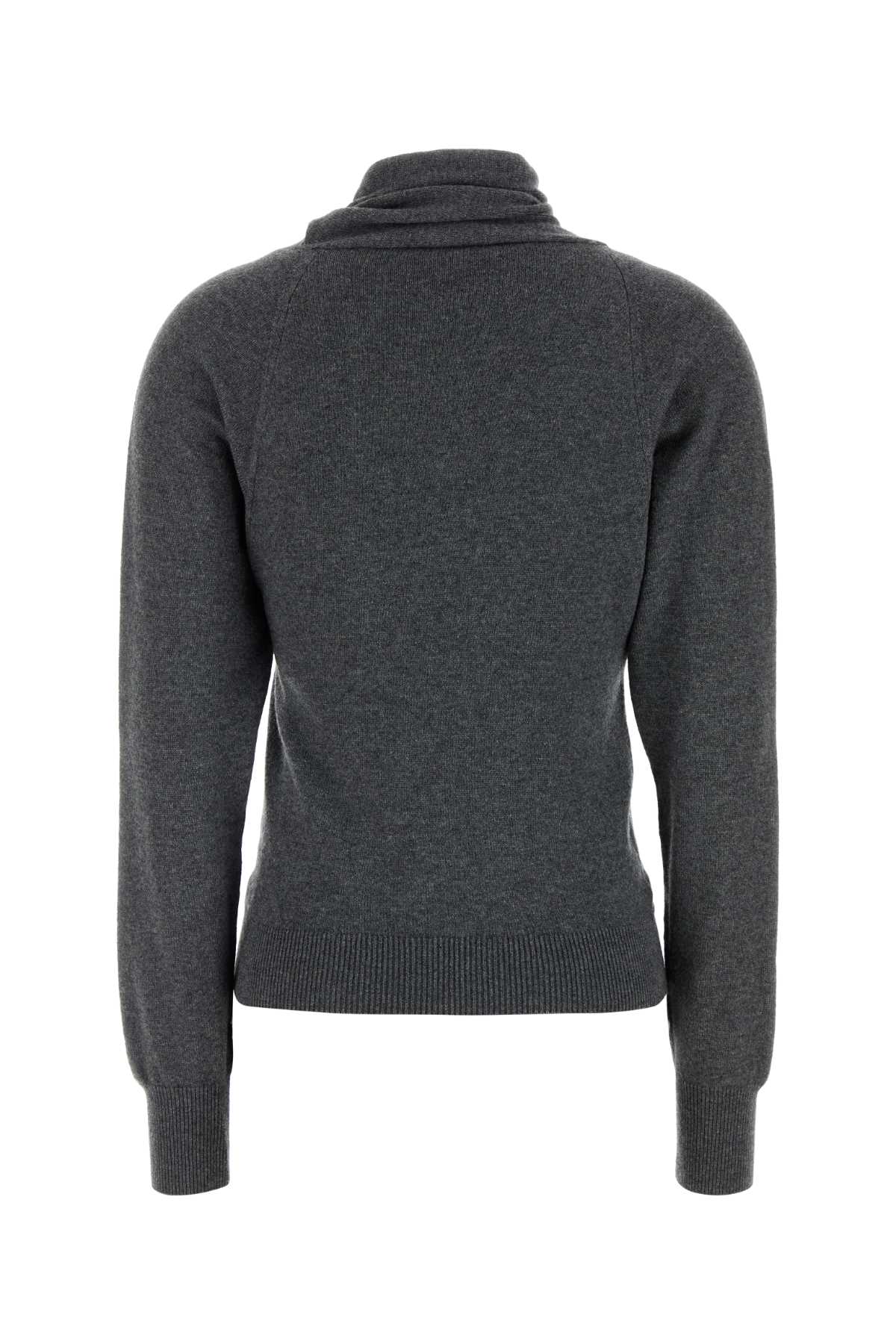 Mak1389yax906 Ig712 Darkgreymelange Exterior: Cashmere Cotton Maglieria