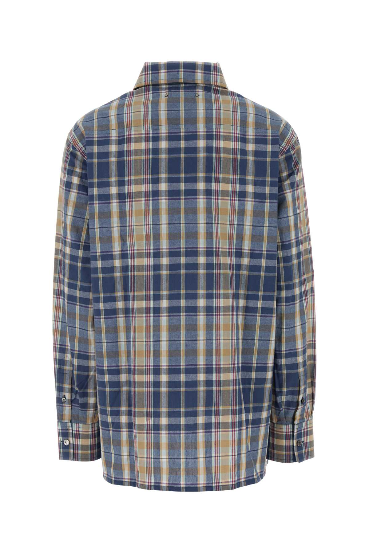 Embroidered Cotton Shirt Newwheatindigoblueoldred Exterior: Camicie