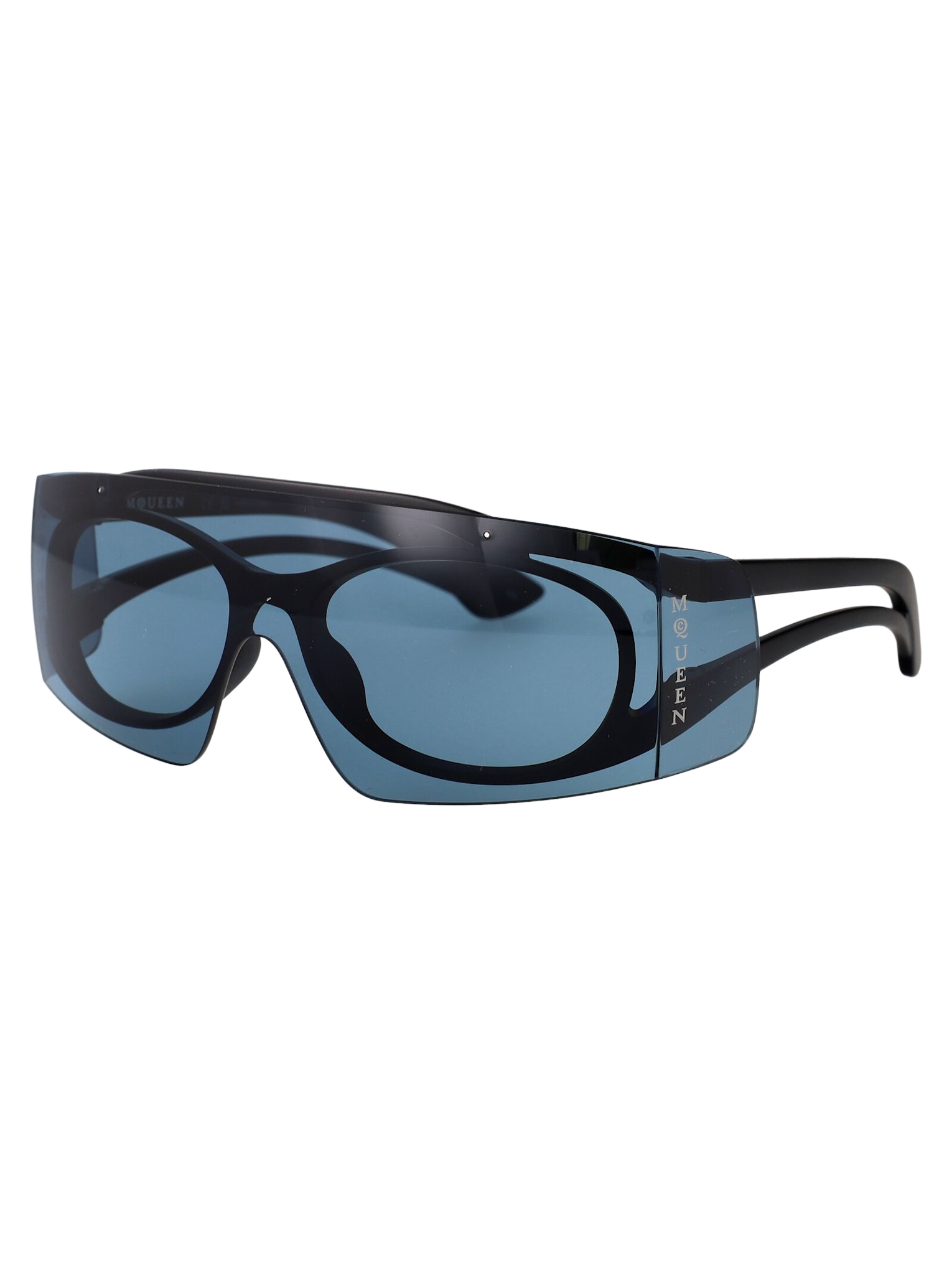 Am0489s Black-black-blue Injected Sunglasses