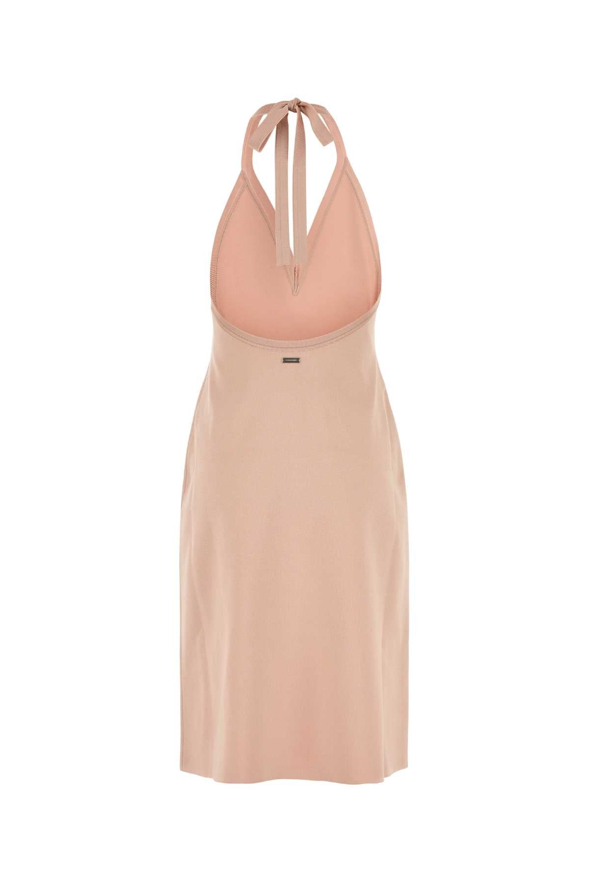 Pink Stretch Viscose Blend Dress Ballet Abiti