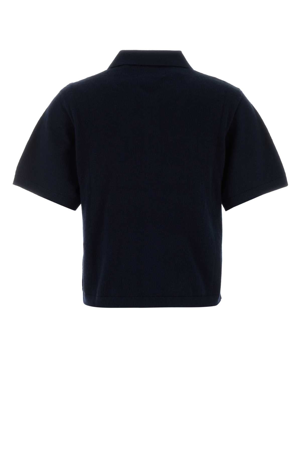Midnight Blue Cotton Blend Althea Polo Shirt