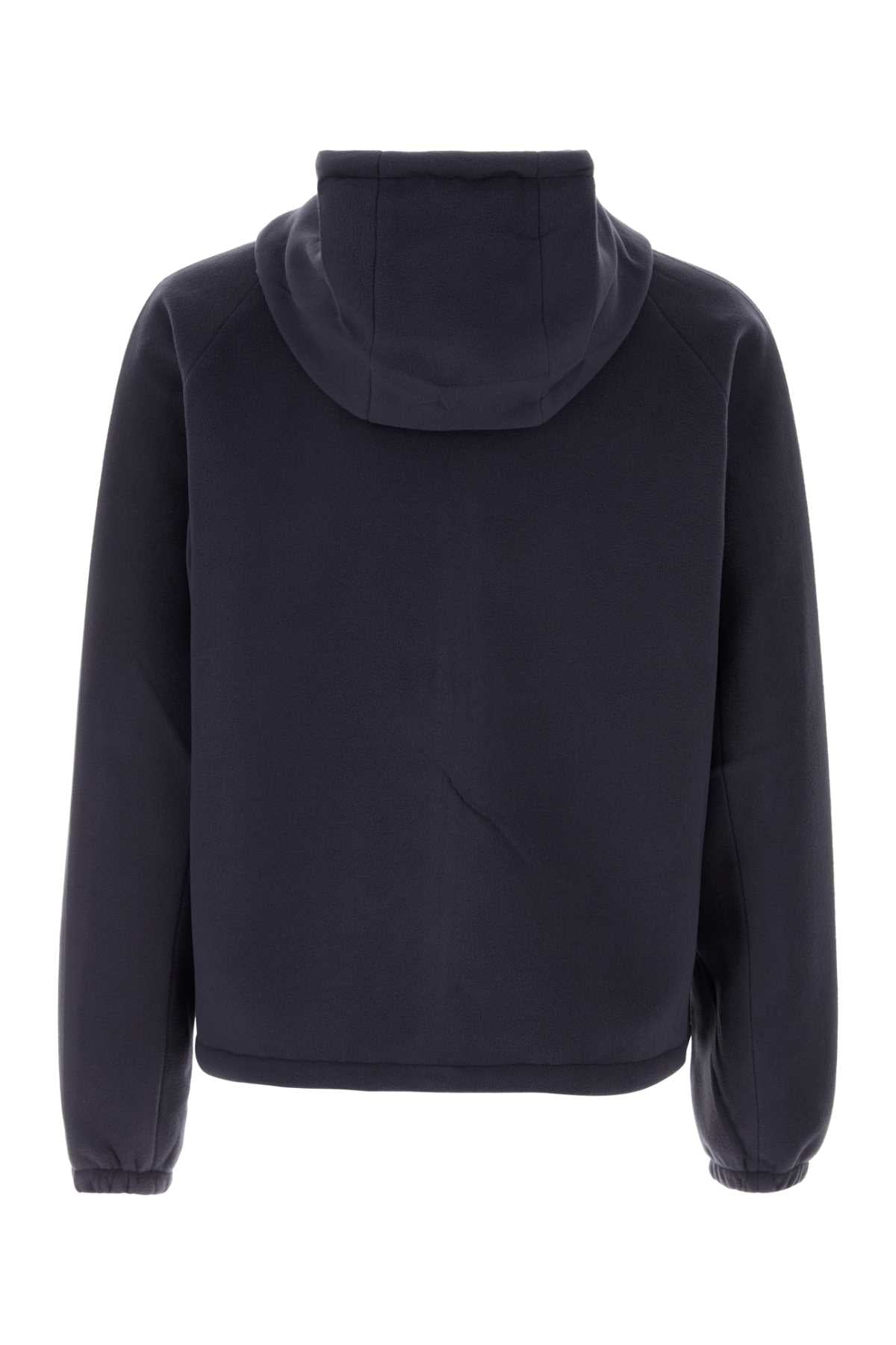 Navy Blue Pile Jacket Giubbini