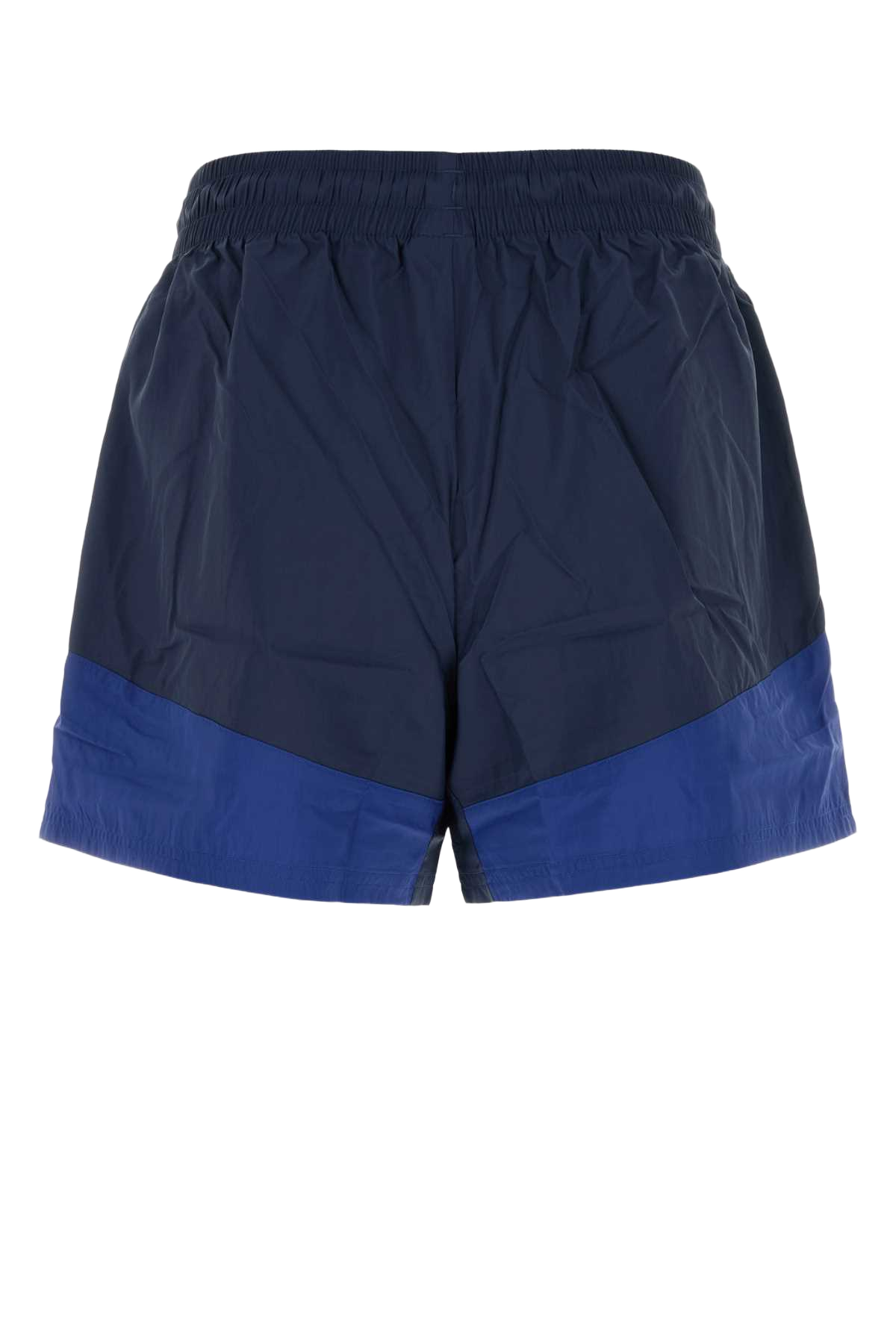 Navy Blue Nylon Bermuda Shorts Nbnavy Exterior