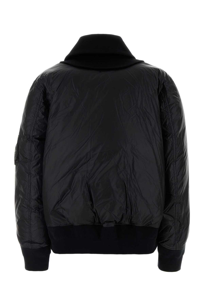 Black Nylon Sown Jacket Piumini