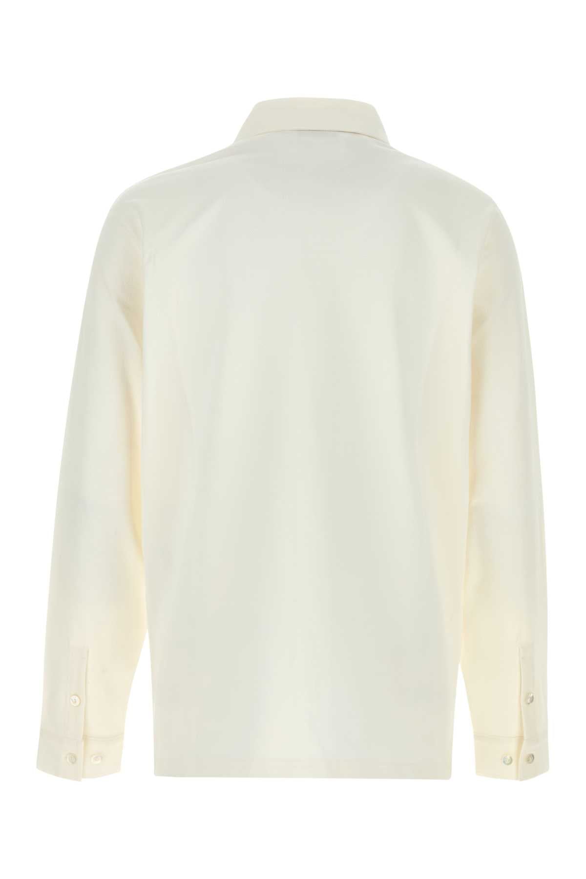 White Exterior: Cotton Elastane Camicie