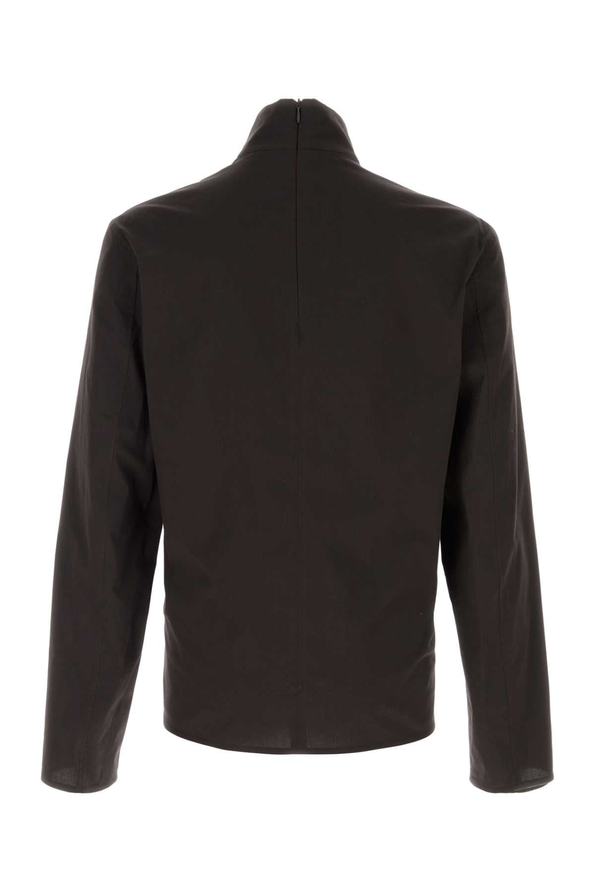 Blackishbrown Exterior: Cotton Elastane Camicie