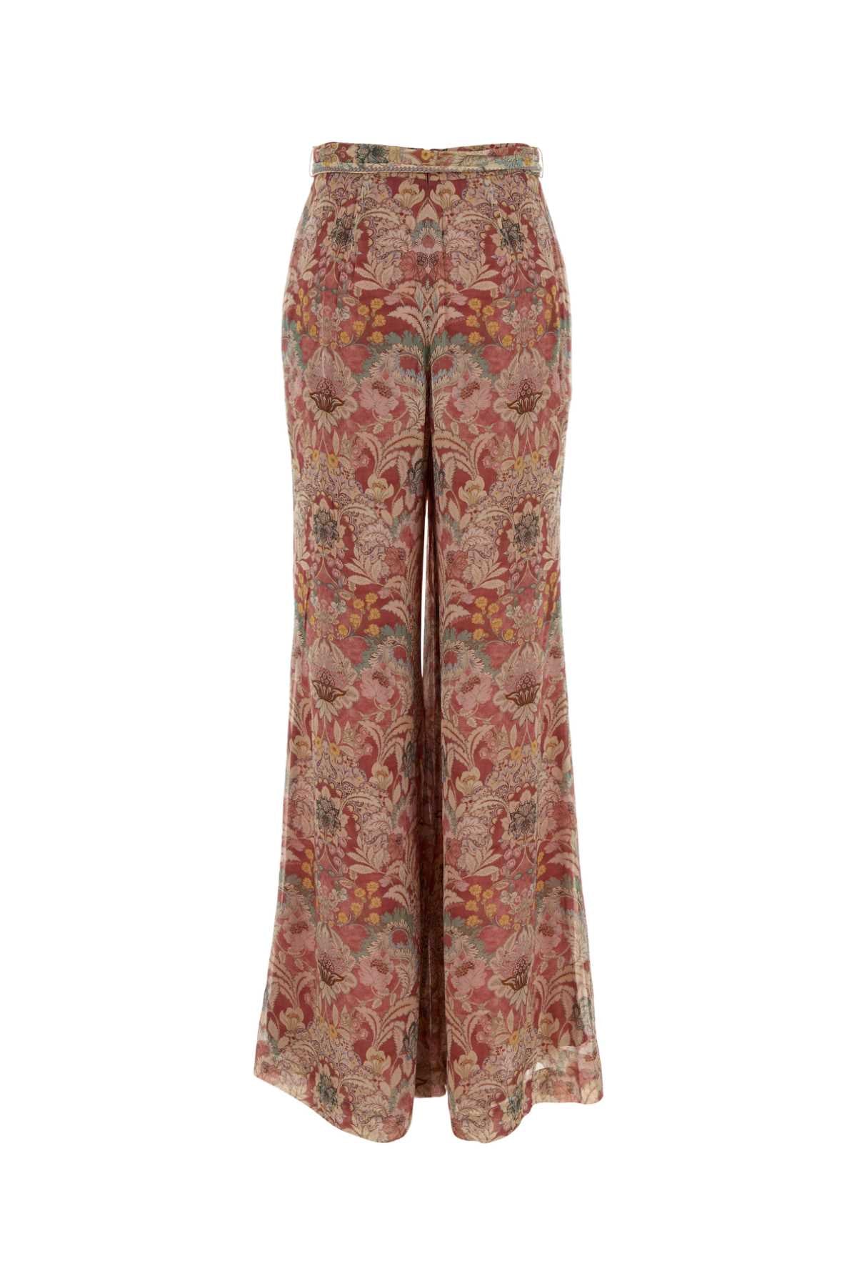 Rustfloral Viscose Pantaloni