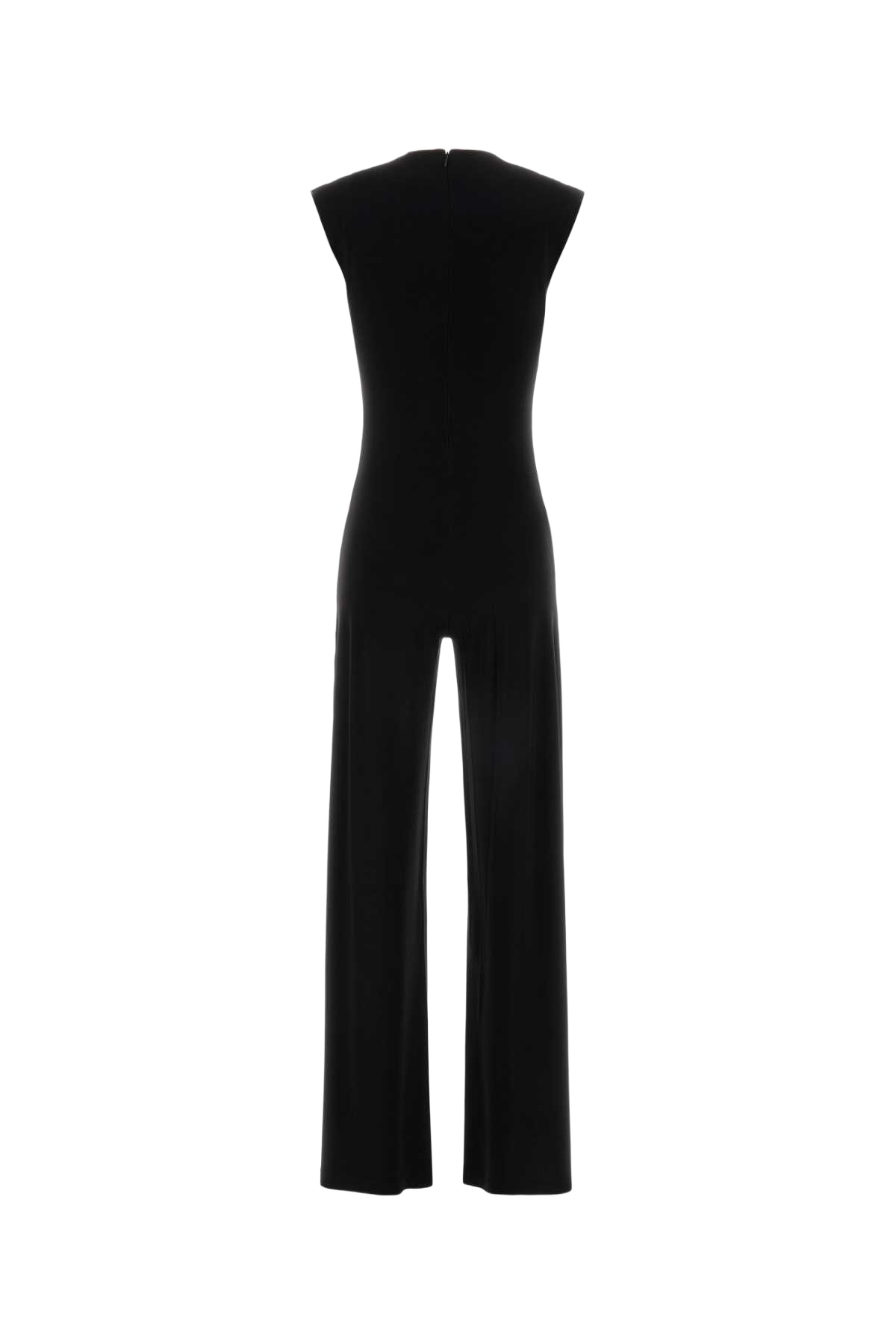 Black Jersey Jumpsuit Exterior: Polyester Elastane Tute
