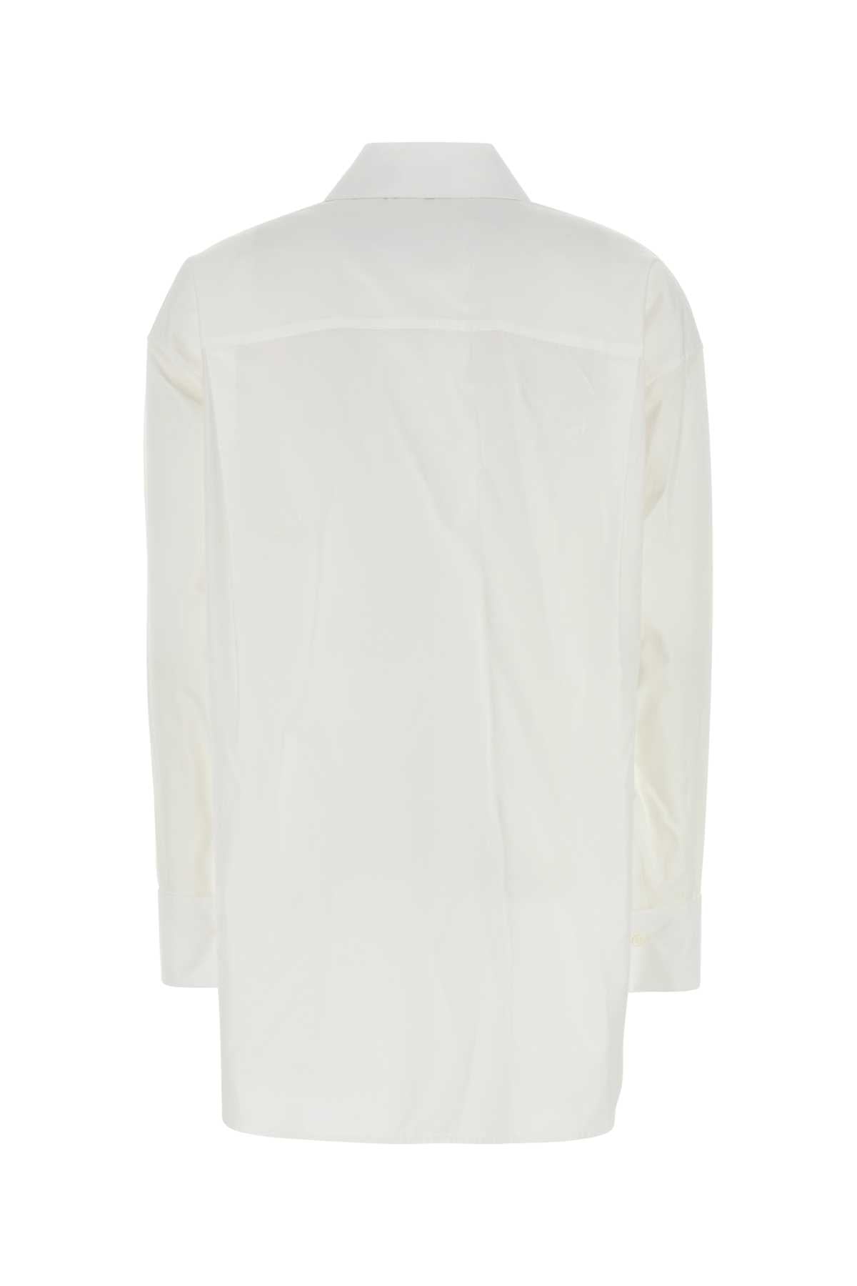 White Poplin Shirt Exterior: Cotton Camicie