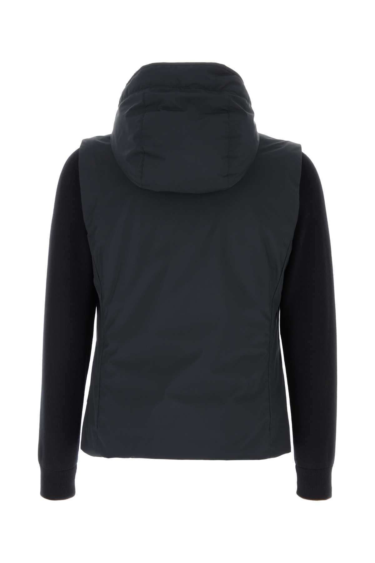 Dark Blue Polyester Evan Down Jacket Blu Piumini