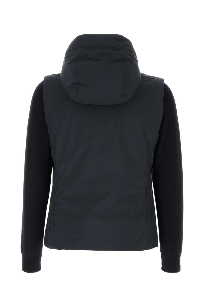 Dark Blue Polyester Evan Down Jacket Blu Piumini