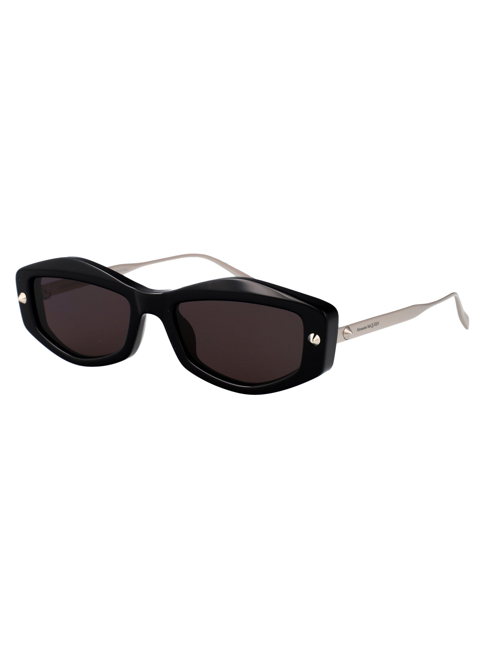 Am0482s 001 Black-silver-grey Metal Sunglasses