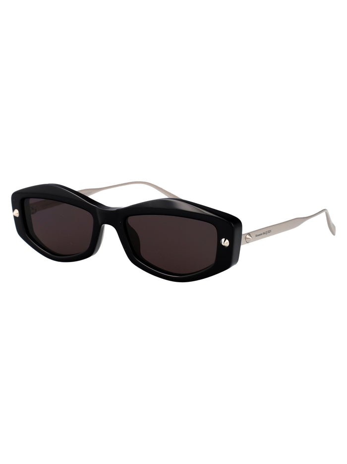 Am0482s 001 Black-silver-grey Metal Sunglasses