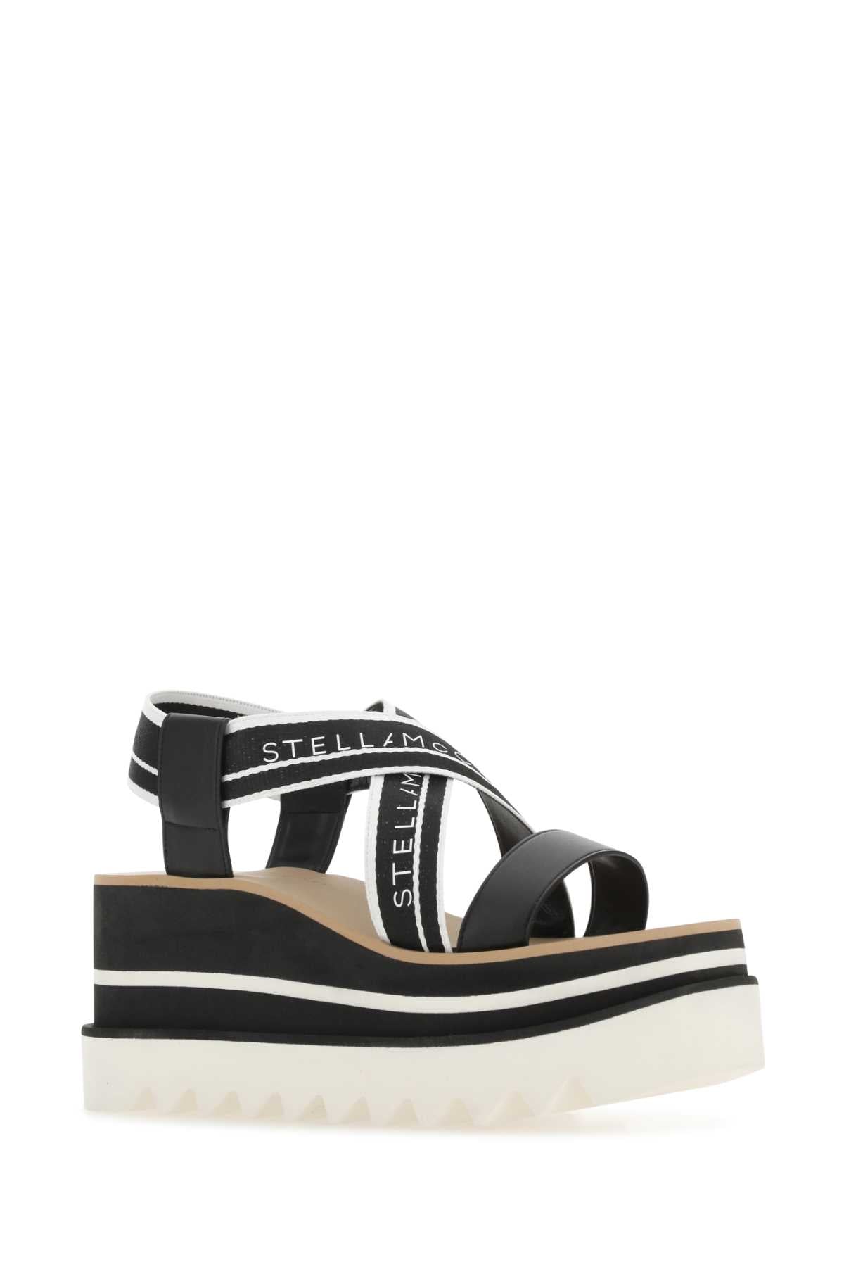 Two-Tone Fabric Sneak Elyse Sandals 1065 Sandali