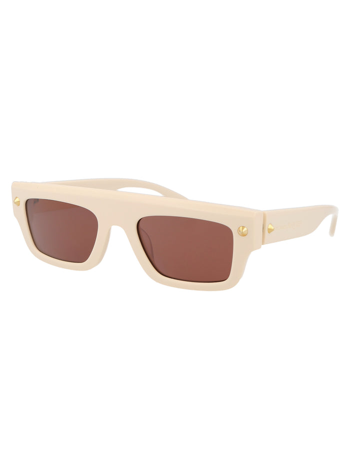 Am0427s 004 Ivory Brown Acetate Sunglasses