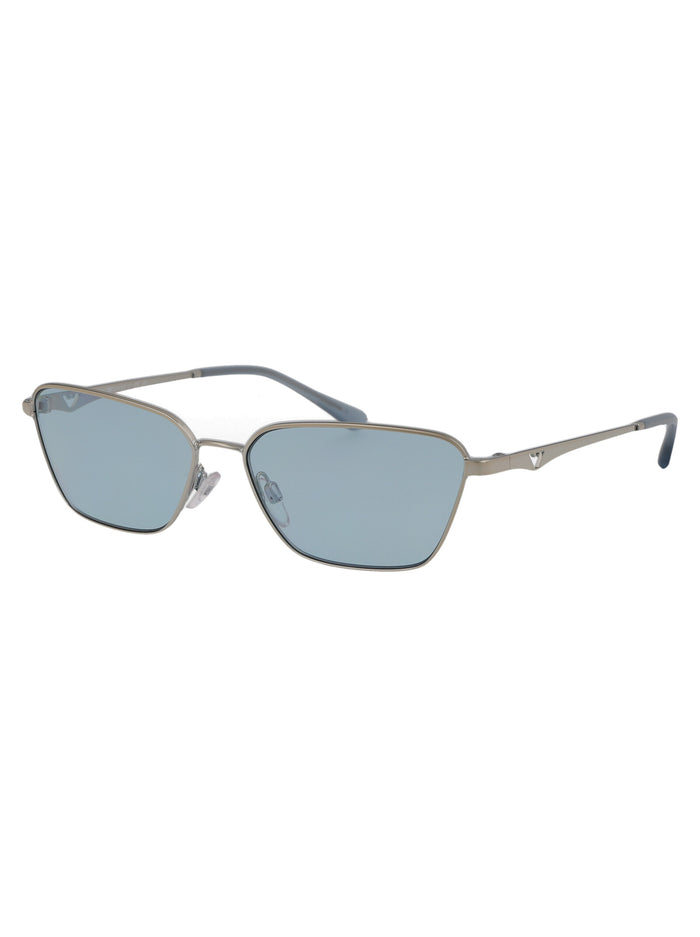 0ea2141 301580 Shiny Silver Metal Sunglasses