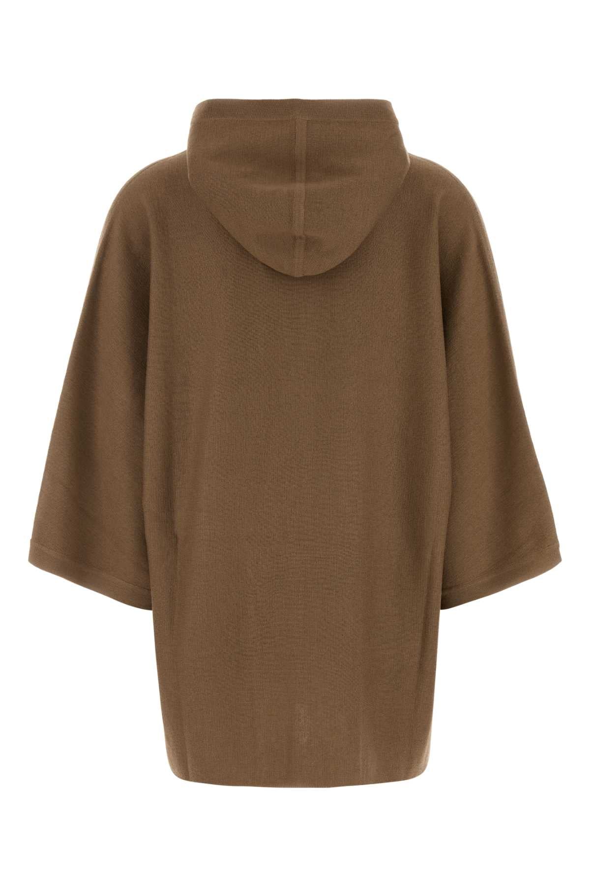 Brown Wool Aster Cardigan Nocciola Exterior: Virgin Maglieria