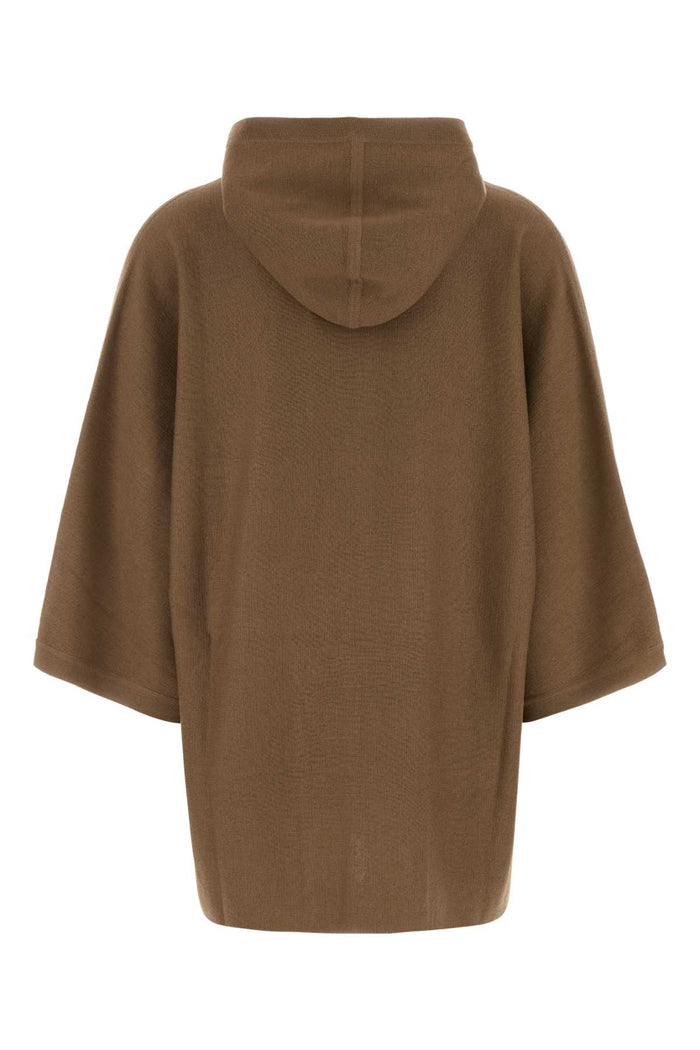 Brown Wool Aster Cardigan Nocciola Exterior: Virgin Maglieria