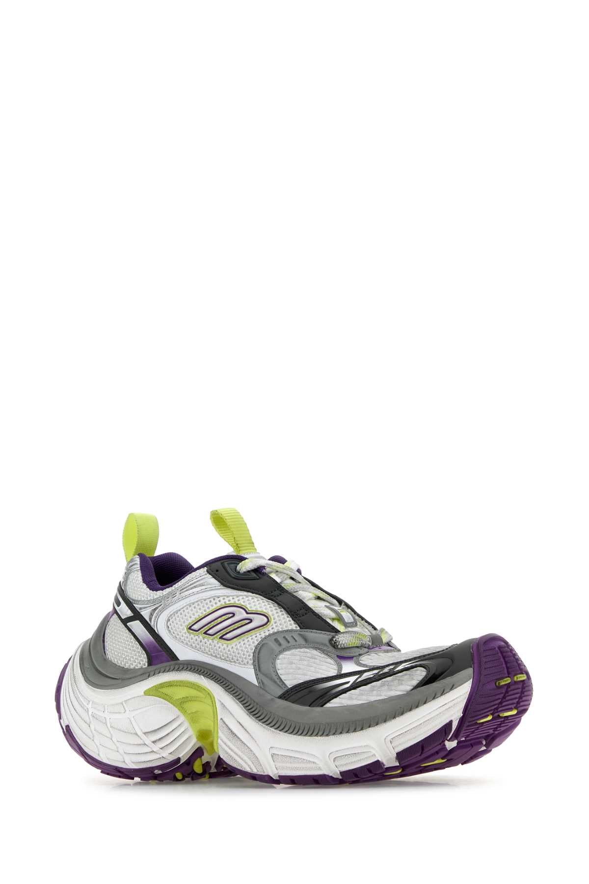 Multicolor Mesh And Rubber 6xl Sneakers Whtgreyprplflye