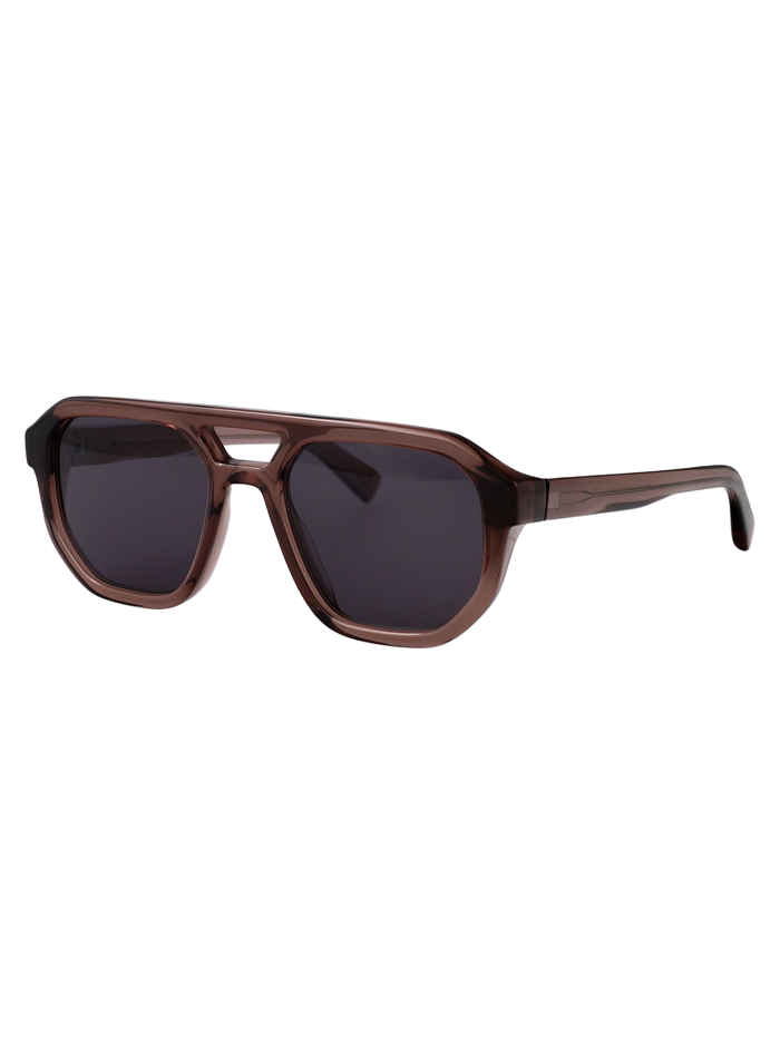 Amare C204-maroon/shiny Silver Acetate Sunglasses