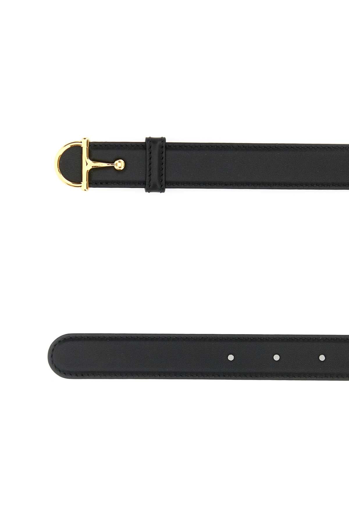 Black Calf Skin Cinture