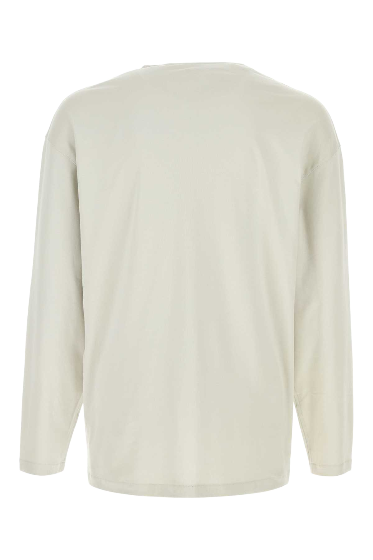 Chalk Cotton T-Shirt Plaster Exterior: Silk